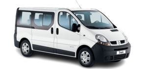 Van Renault Trafic de Hiti Moana Villa pour le transfert aéroport à Papara